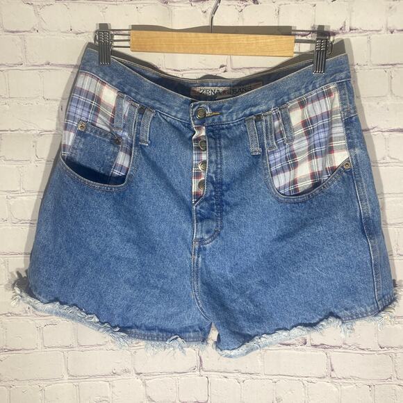Vintage High Rise Mom Zena Jean Shorts - Picture 2 of 10